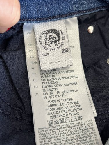 Skinny džíny Diesel 93 % bavlna