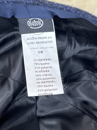 Pánský baret Blažek 79 % bavlna