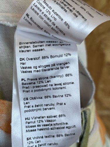 Široké kalhoty Edited 88 % bavlna 12 % len
