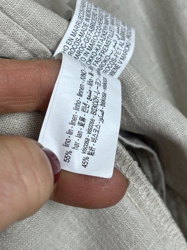 Oversize košile ZARA 55 % len 45 % viskoza
