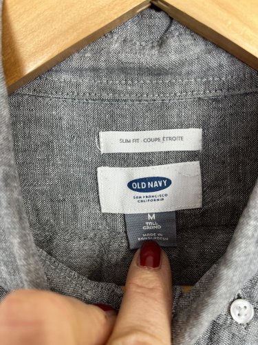 Pánská košile Old Navy 55 % len 45 % bavlna
