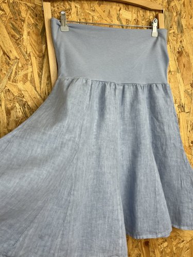 Lněná sukně Made in Italy 100 % len