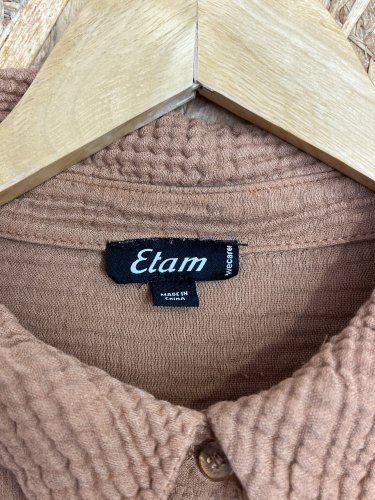 Oversize vaflová košile Etam 100 % bavlna