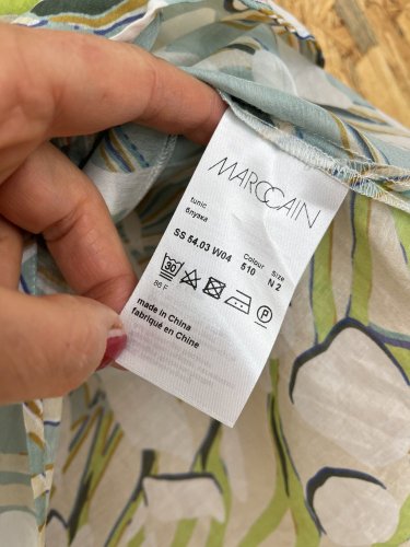 Nadčasová tunika Marc Cain 70 % bavlna 30 % hedvábí