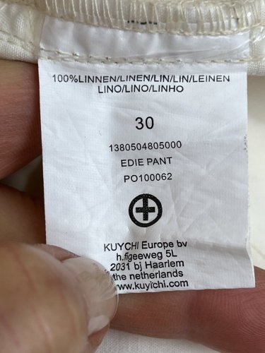 Široké kalhoty Kuyichi 100 % len