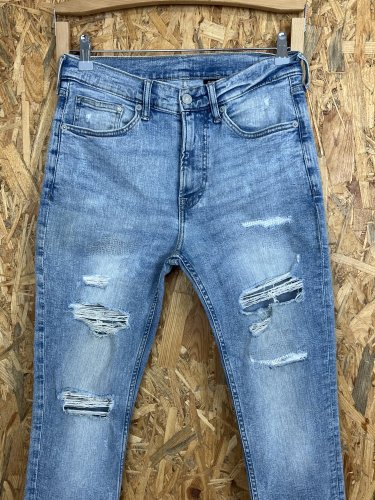 Trhané skinny džíny Denim s podílem bavlny