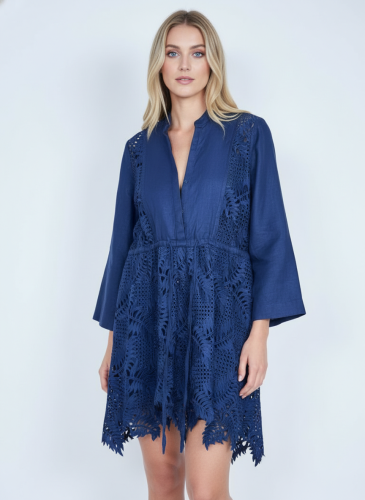 Nadčasové šaty ZARA s podílem lnu a bavlny