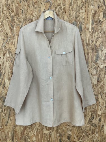 Oversize košile Ulla Popken 100 % len