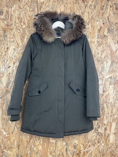 Parka Attentif 100 % polyester a 100 % pravá kožešina
