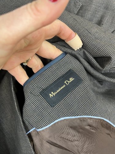 Přírodní sako Massimo Dutti s podílem bavlny a lnu