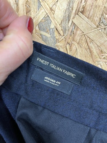 Pánské kalhoty Massimo Dutti s podílem vlny a polyesteru