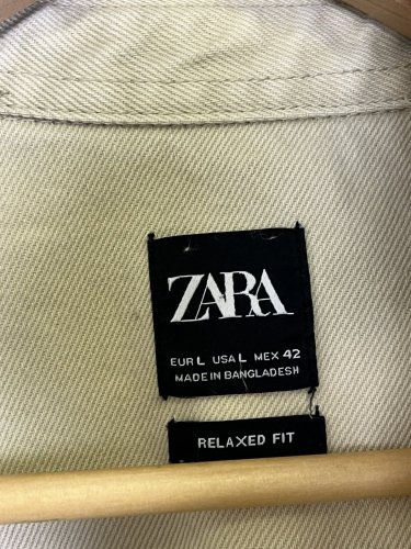 Pánská riflová košile ZARA 100 % bavlna