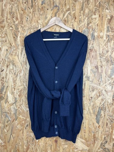 Pánský námořní kardigan Sergio 100 % merino vlna