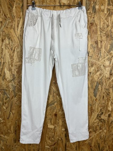 Teplákové kalhoty Made in Italy s podílem bavlny a elastanu