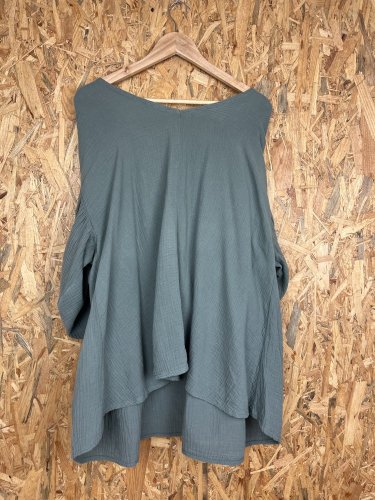 Oversize tunika Made in Italy s podílem bavlny