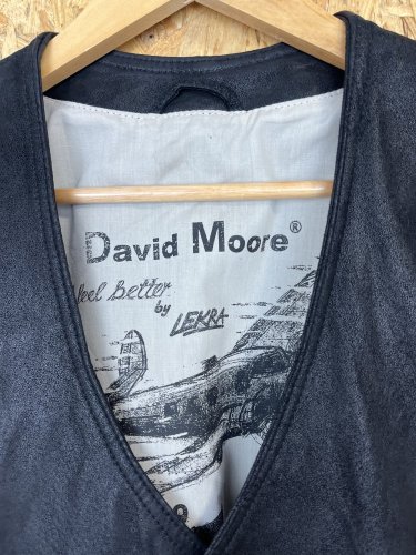 Pánská vesta David Moore 100 % kůže