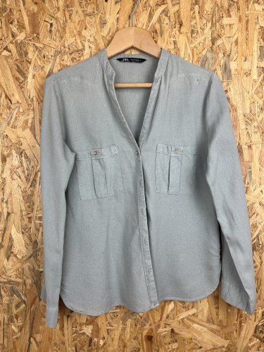 Lněná košile ZARA 55 % len 45 % viskoza