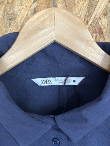 Prodloužená košile ZARA 67 % polyester 33 % bavlna