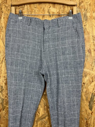 Přírodní kalhoty Reserved 55 % len 45 % bavlna