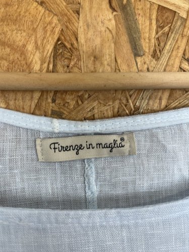 Oversize lněná tunika Made in Italy 100 % len