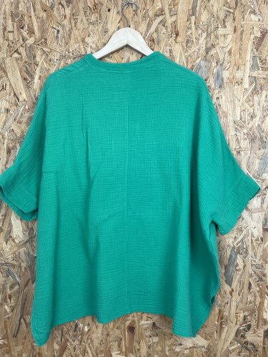 Oversize vaflová tunika Made in Italy 100 % bavlna