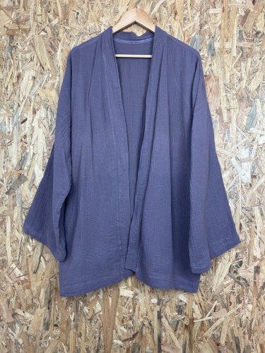 Vaflový kardigan Made in Italy s podílem bavlny