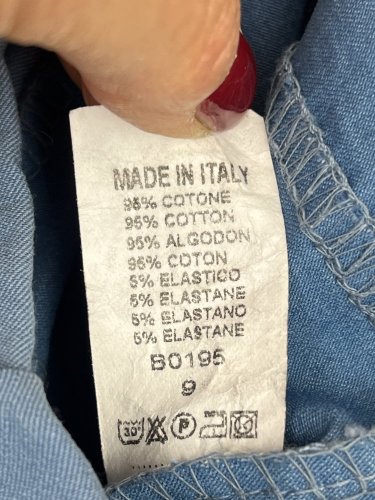 Bavlněná sukně Made in Italy 96 % bavlna