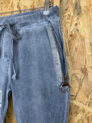Elastické kalhoty Made in Italy 65 % viskoza