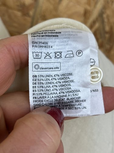 Prodloužená košile H&M 53 % len 47 % viskoza