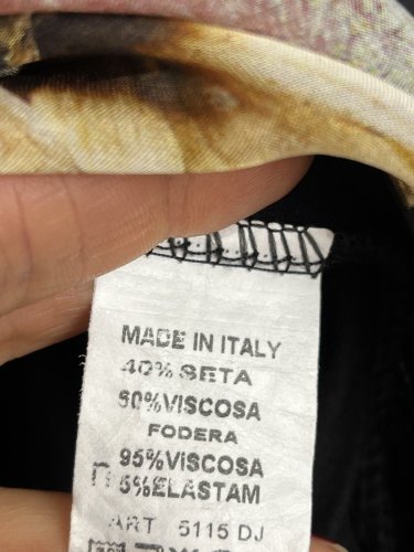 Tunika Made in Italy 40 % hedvábí 60 % viskoza