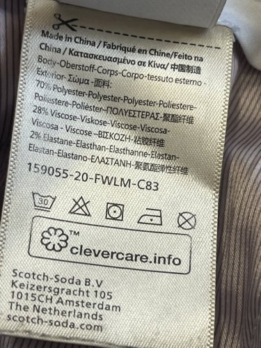 Námořní kalhoty Scotch&Soda 70 % polyester 28 % viskoza