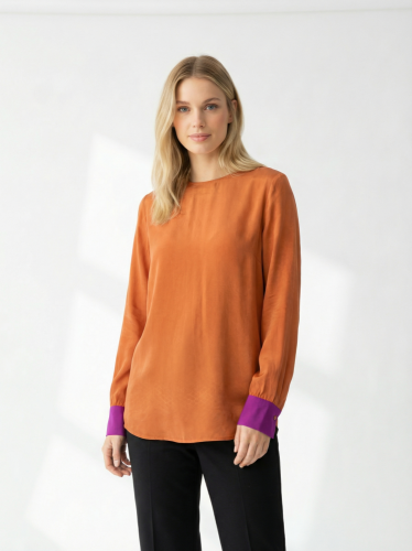 Hedvábná tunika Made in Madagascar 100 % hedvábí