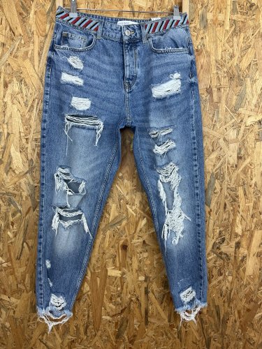 Trhané džíny ZARA 100 % bavlna
