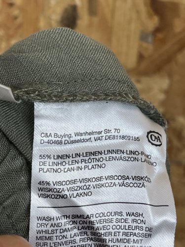 Široké kalhoty C&A 55 % len 45 % viskoza