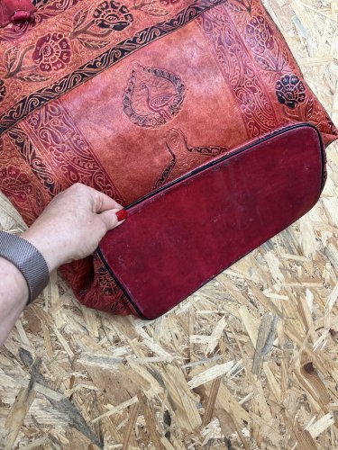 Kožená kabelka Made in India 100 % kůže