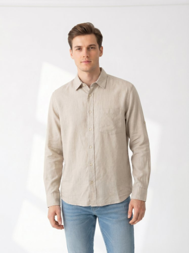 Pánská košile H&M 52 % len 48 % bavlna