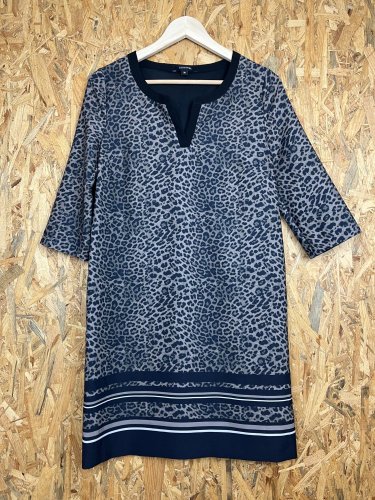Tygrované šaty Comma, 87 % polyester 13 % elastan