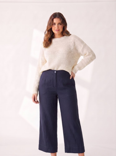 Široké kalhoty H&M 70 % viskoza 30 % len