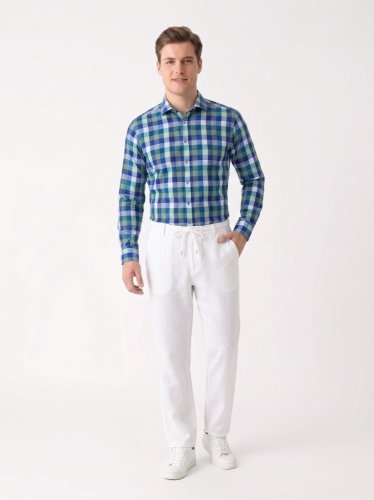 Pánské kalhoty H&M 100 % len