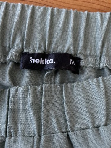 Široké kalhoty Hekka s podílem bavlny a elastanu
