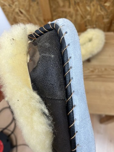 Kožené papuče Handmade 100 % kůže a 100 % beran