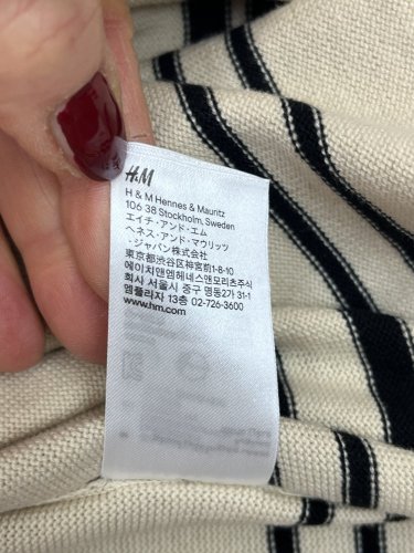 Bavlněné pončo H&M 100 % bavlna