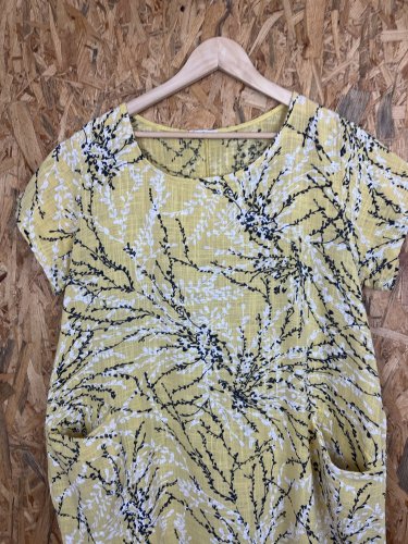 Přírodní šaty Made in Italy 70 % bavlna 30 % len