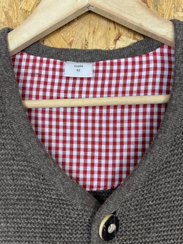 Pánský kardigan Made in Germany 50 % vlna 50 % bavlna