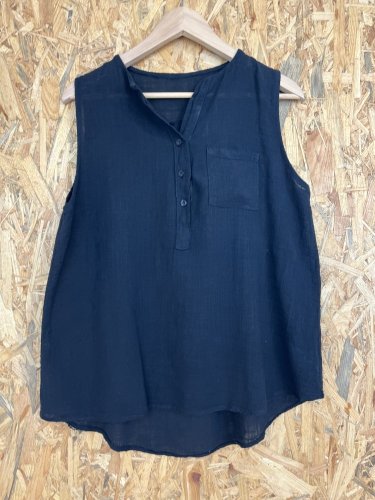 Přírodní top Made in Italy 70 % bavlna 30 % len