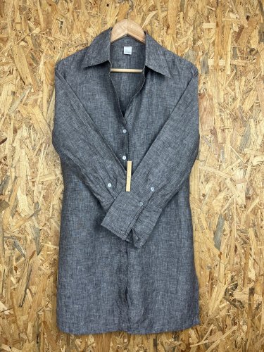 Lněné šaty Camaieu 100 % len