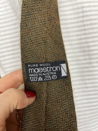 Vlněná kravata Made in Austria 100 % vlna