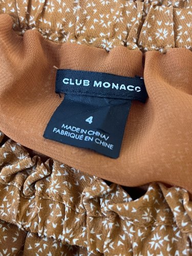 Hedvábná sukně Club Monaco 100 % hedvábí