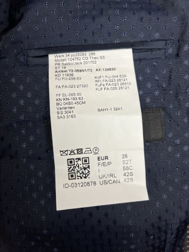 Pánské sako Carl Gross 100 % vlna