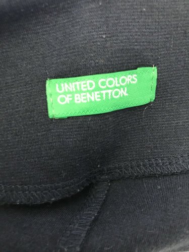 Námořní bavlněné sako Benetton s podílem bavlny a elastanu